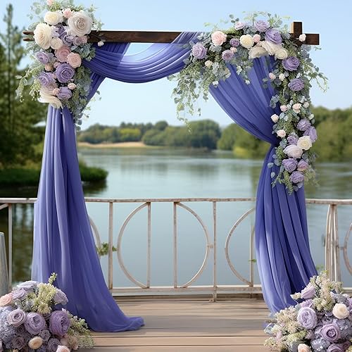 Miniatura 10 de Cortinas de arco de boda verde salvia, tela drapeada de arco de boda para ceremonia, fiesta, cortinas de techo de 6 yardas
