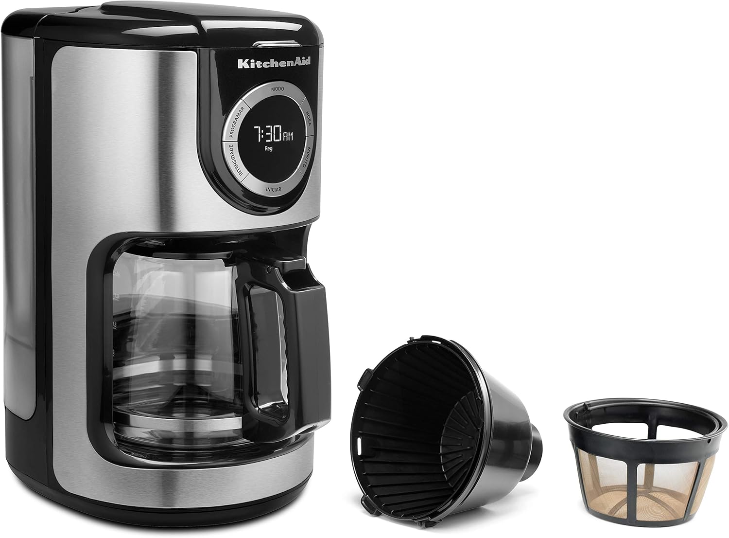 KitchenAid KXA12AS кофе кайнаткыч чыпкалуу себет жана туруктуу чыпкалуу