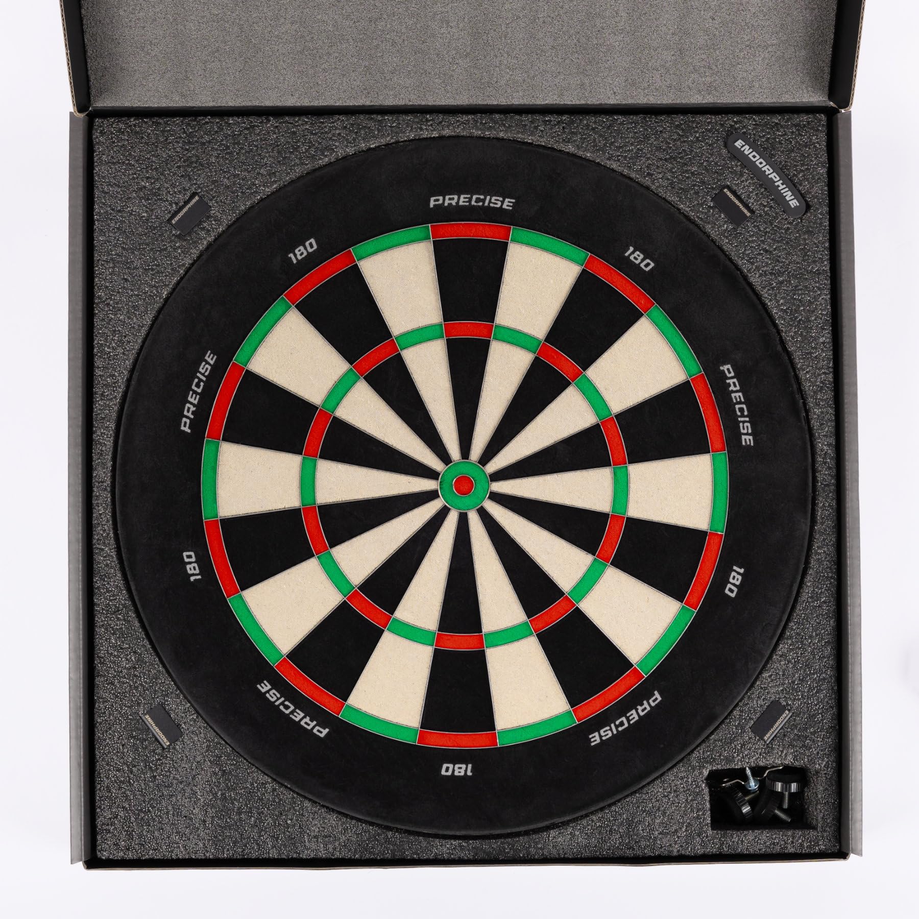 Dartboard Endorphine - Premium Dartboard mit One Piece Zahlenring - 18 Farben - Dartscheibe Nummernring - Dartzubehör