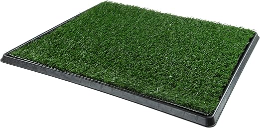Artificial Grass Puppy Pee Pad for Dogs and Small Pets - 20x25 Reusable 4-Layer Training Potty Pad with Tray - Dog House and Pet Supplies by PETMAKER