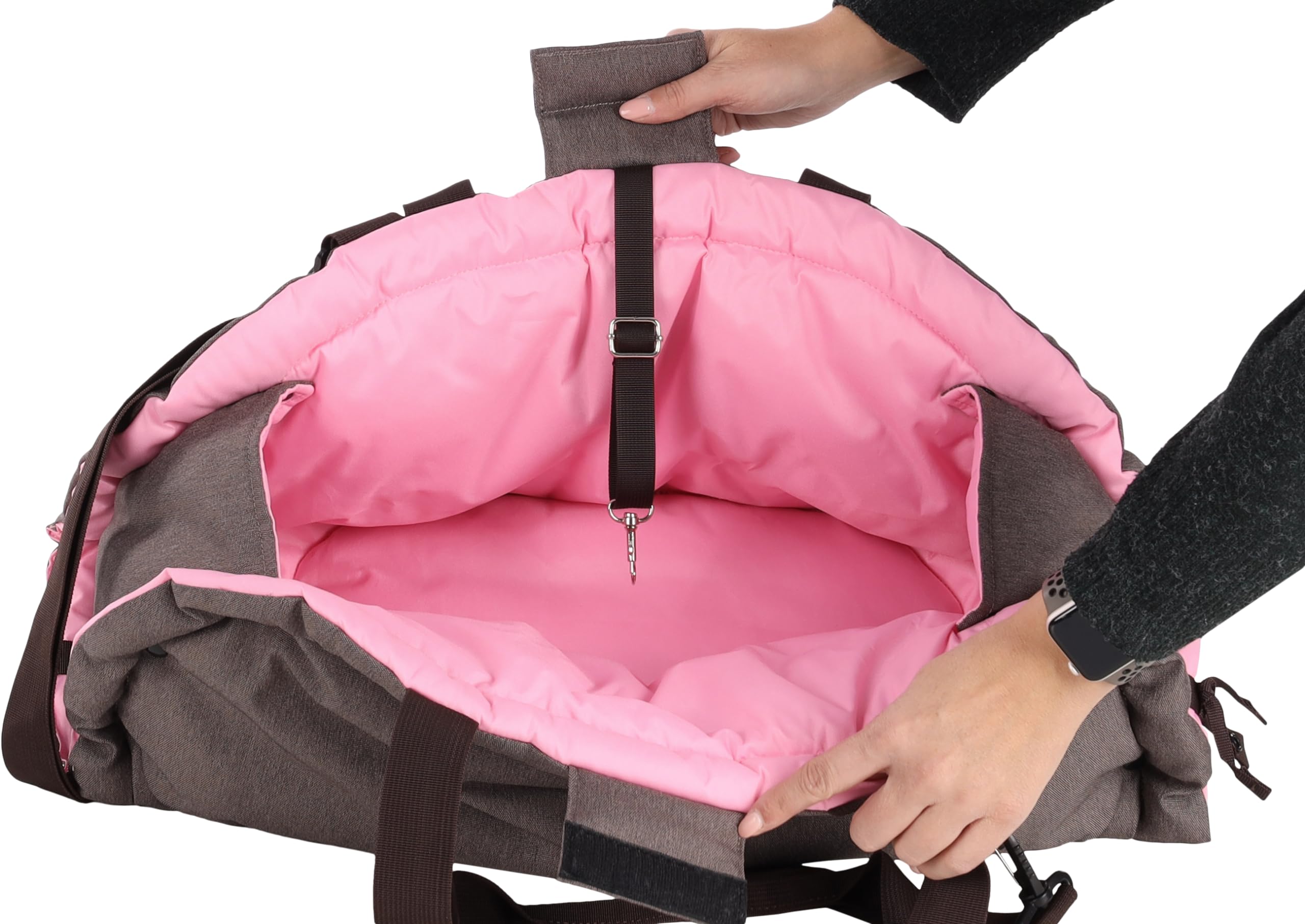 Trasportino per Cani – Gatti – Xenos – Borsa 2 in 1 in Poliestere, Utilizzabile Anche Come Coperta, con Spallacci e Tasca portaoggetti