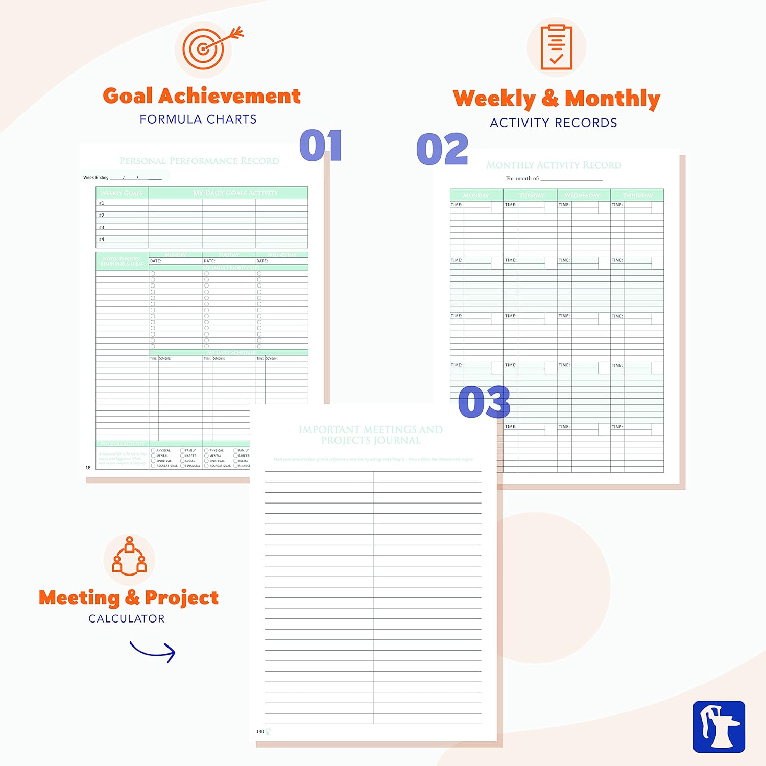 The Performance Planner | Leatherette Edition | By Zig Ziglar | Daily Planner Journal and For Daily Weekly Monthly and Yearly Goal Setting And Achieving