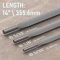 Vista 4 de YESWELDER E6011 3/32 '' 2LB Electrodos de barra de soldadura de acero de carbono