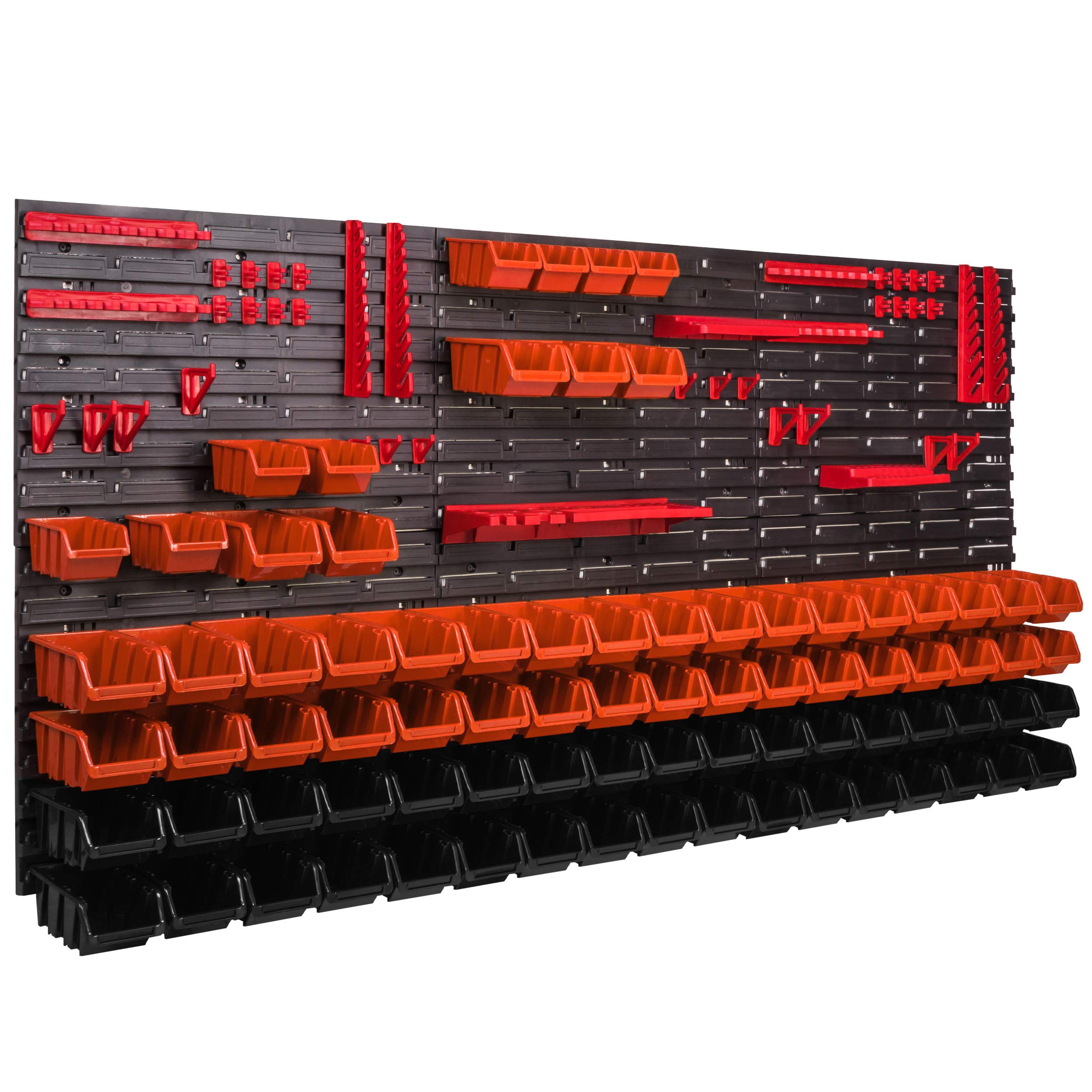 Scatole Impilabili Attrezzi Pannello Attrezzi Con Scatole Impilabili 1152x780 Mm - Set 20 Pezzi Per Garage Scatole Impilabili Strumenti