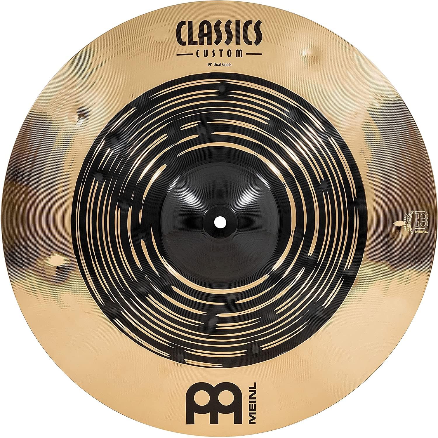Classics Custom Dual 20" Crash Cymbal for Drum Set, Dark/Brilliant — MADE IN GERMANY — B12 Bronze, 2-YEAR WARRANTY