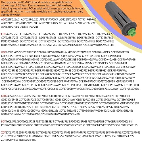Miniatura 5 de Interruptor de inundación para lavavajillas WD21X10519 para lavavajillas Ge reemplazar WD21X20204 WD21X10492 PS8690623 Interruptor de inundación