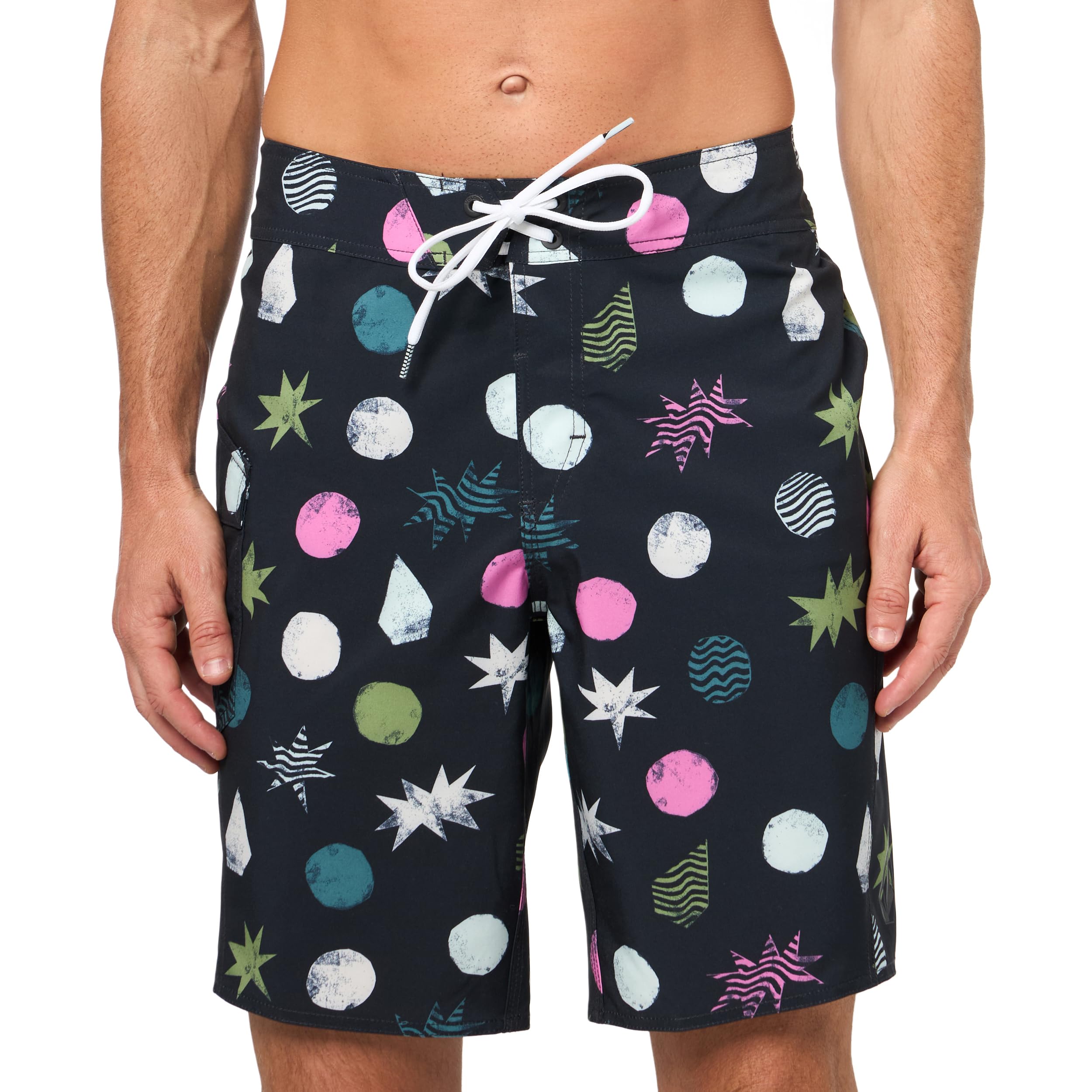 Volcom Men's Black Mod Tech 20" Boardshort Swim Trunk, 28