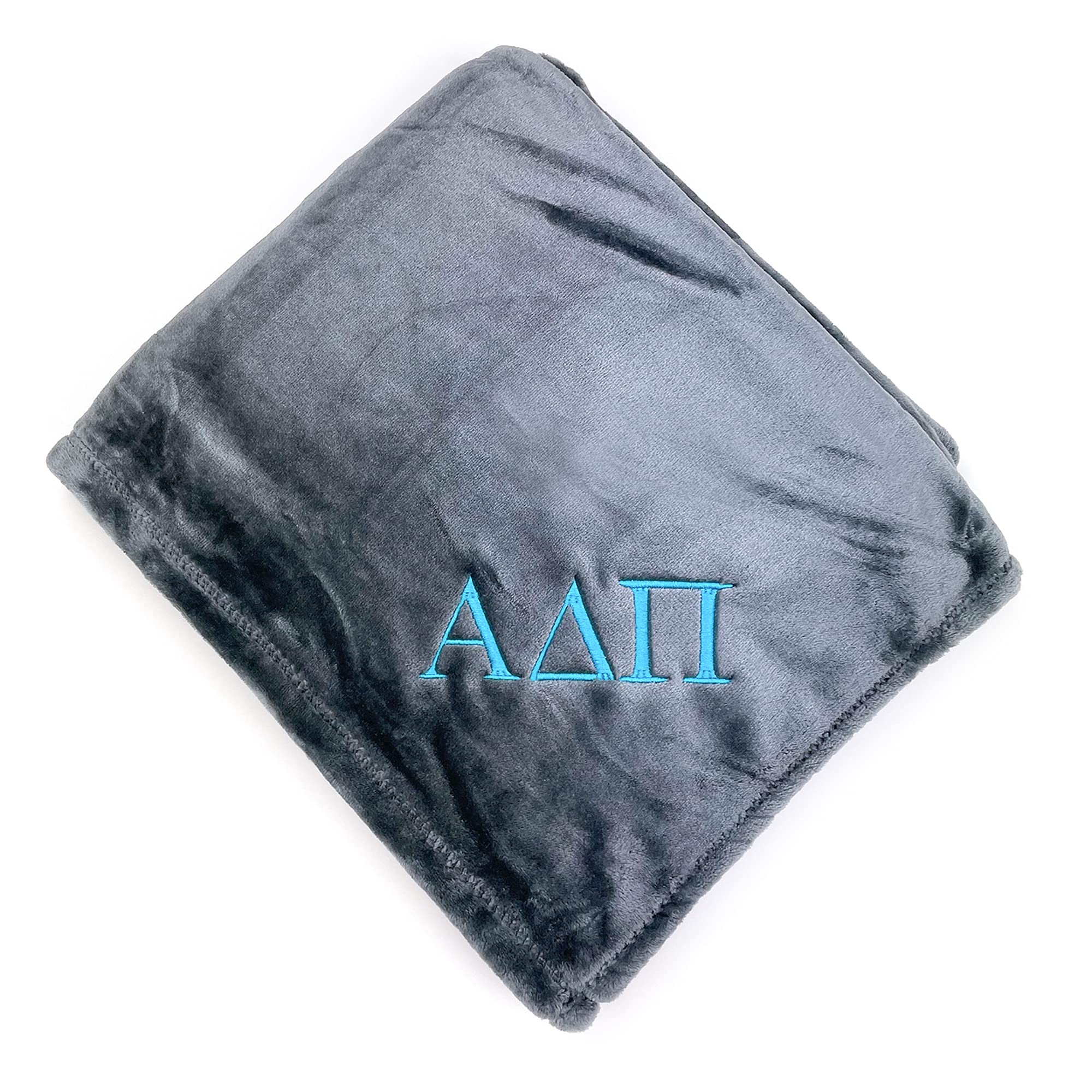 Go Greek ChicGo Greek Chic Embroidered Alpha Delta Pi Plush Throw Blanket