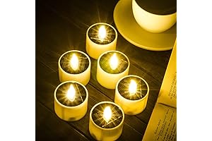 SoulBay Mini Solar Lights, Pack of 6 - A Flicker of Solar-Powered Illumination