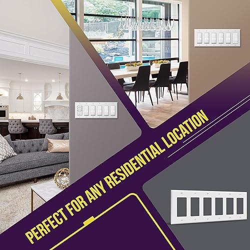 Miniatura 4 de Enerlites decorador de policarbonatoGFCI, tamaño estándar, irrompible, Blanco, 8836-W