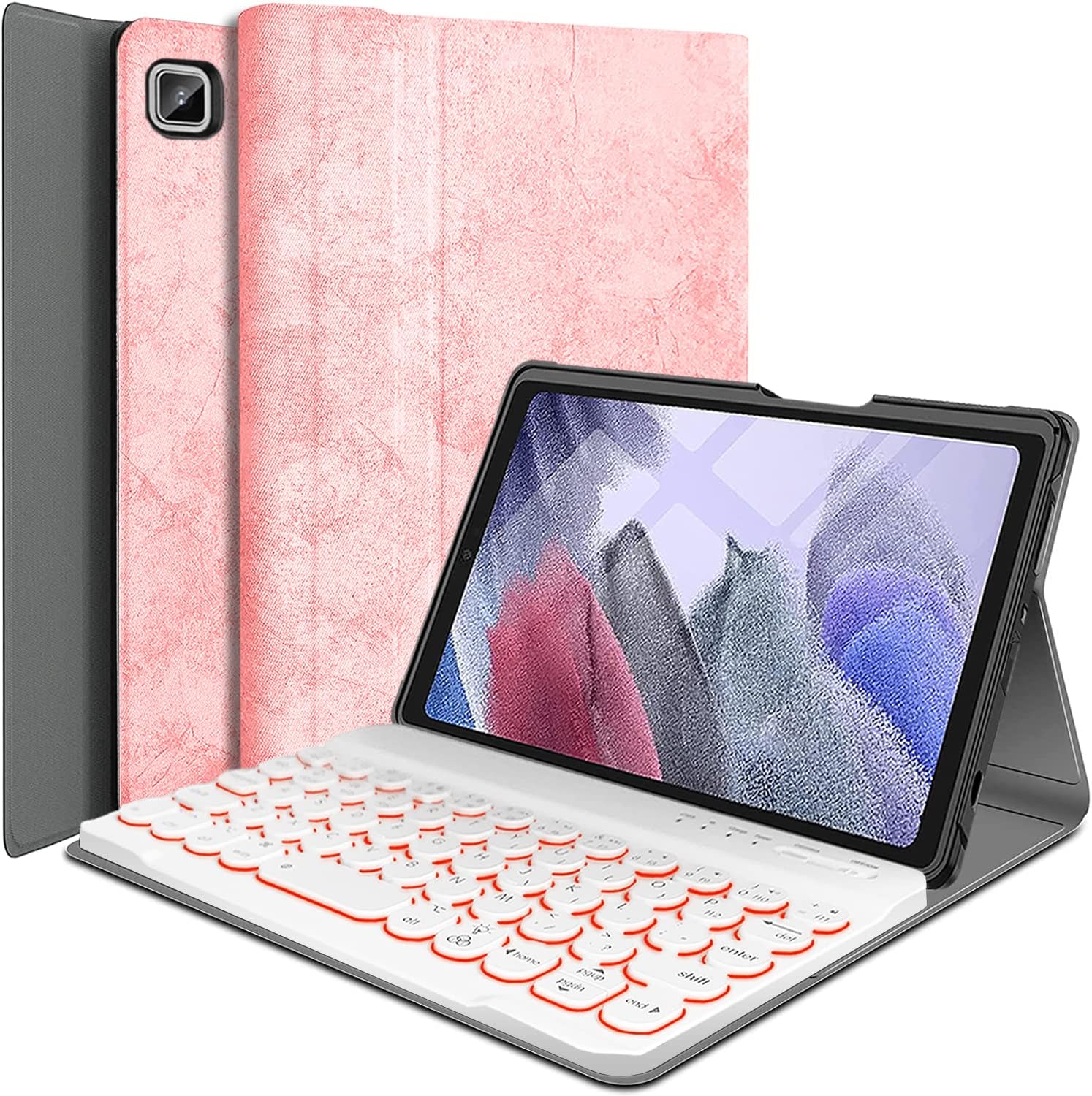 Wineecy Backlit Keyboard Case for Samsung Galaxy Tab A7 Lite 8.7” 2021