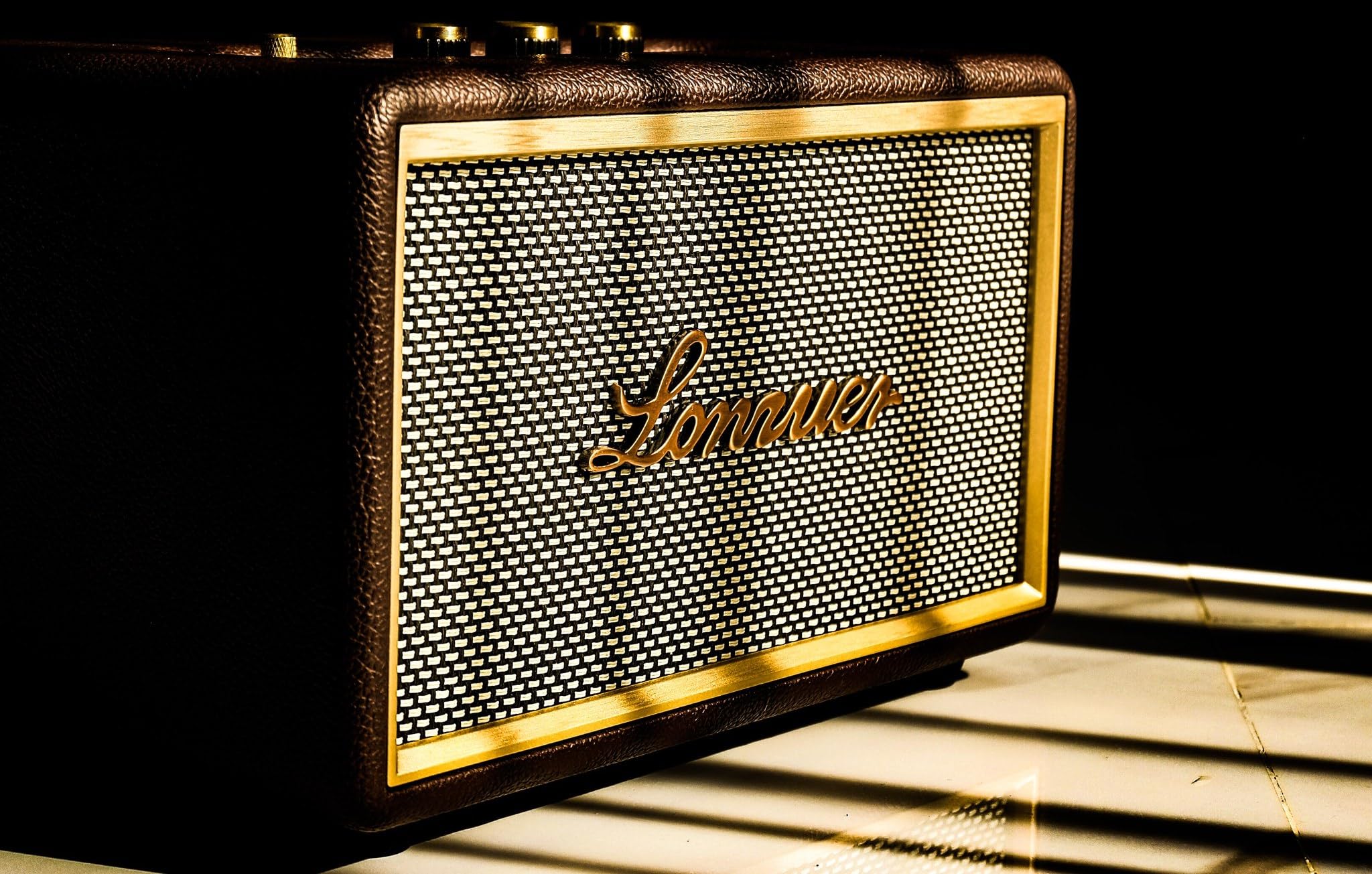 Enceinte Bluetooth rétro en Bois, Portable sans Fil 10 000 mAh, avec stéréo TWS, entrée AUX/SD, pour la Maison, l'extérieur et Les Voyages
