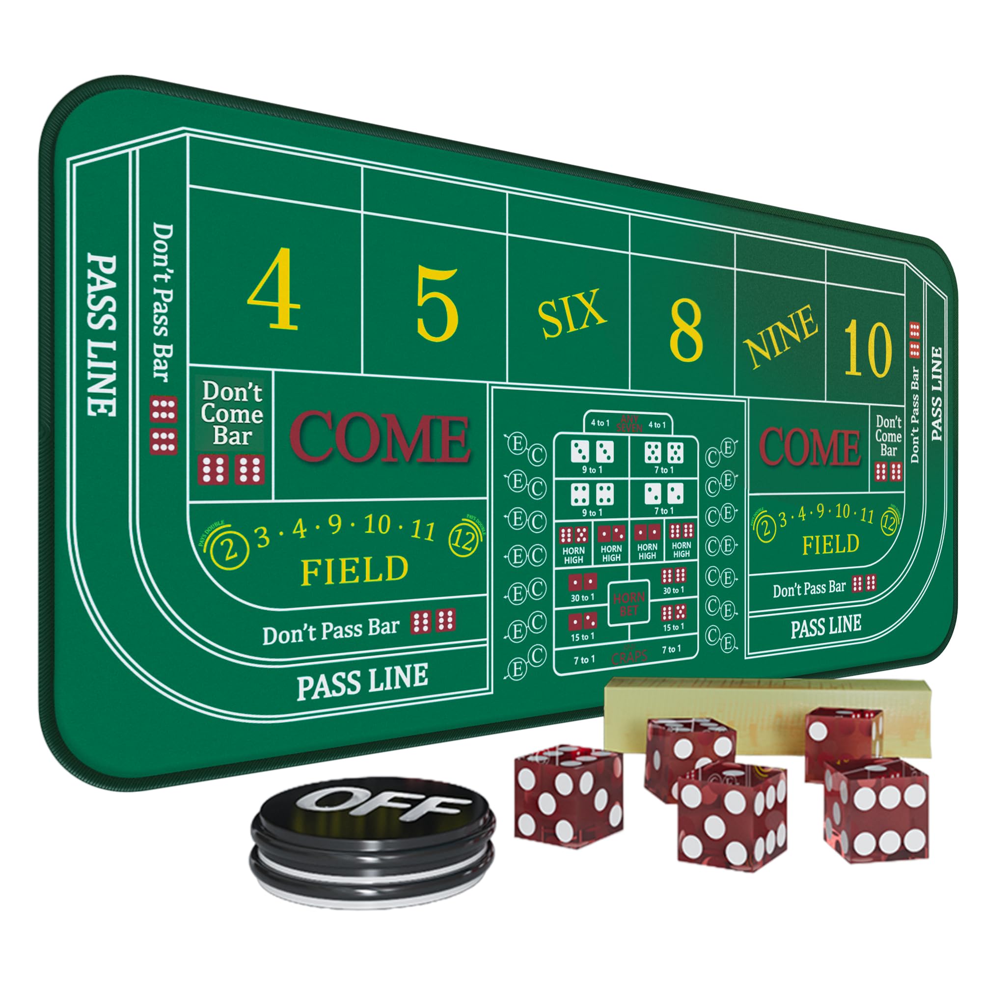 iEsstros Craps Mat Table Top Set
