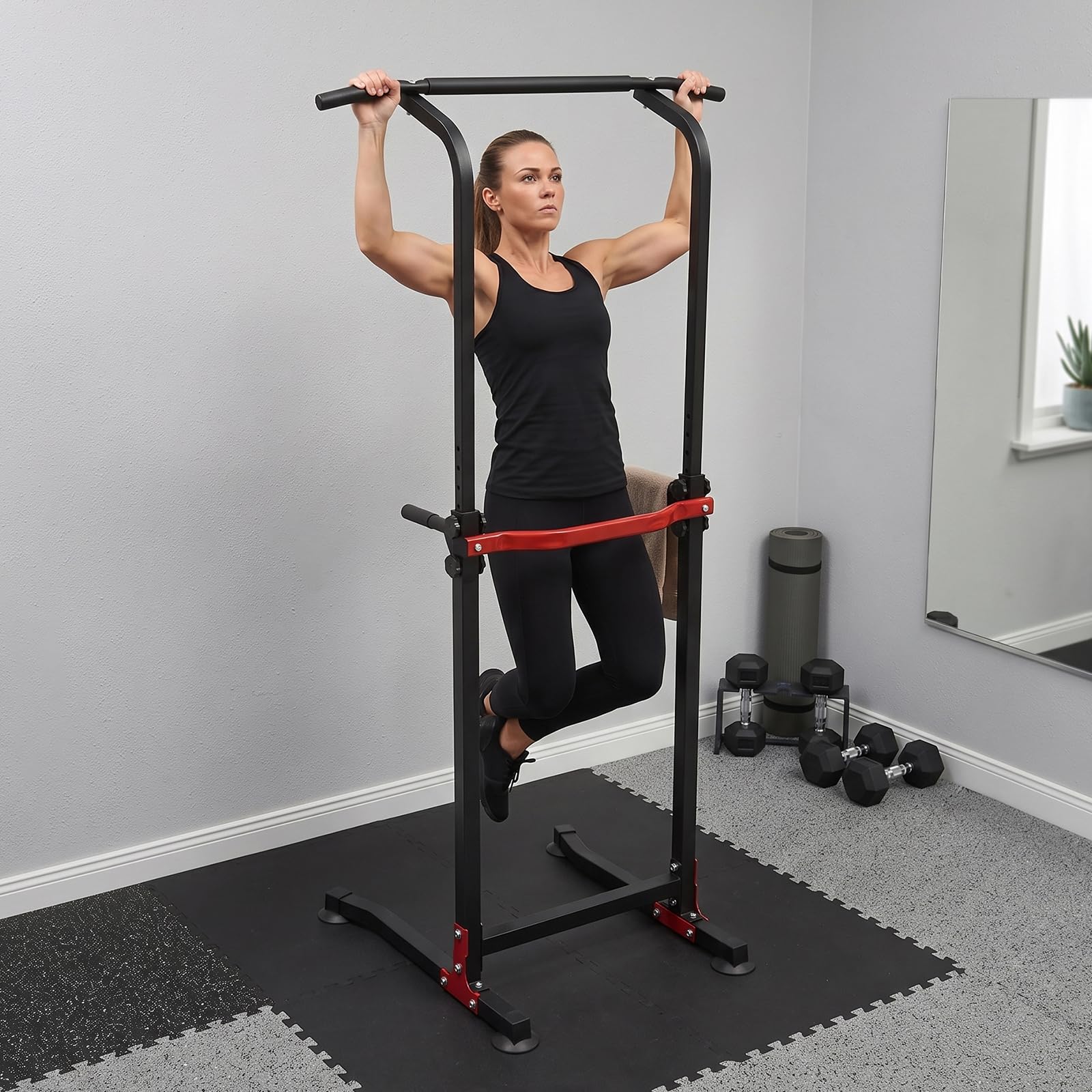 Barra per trazioni autoportante, Power Tower, attrezzo per il fitness