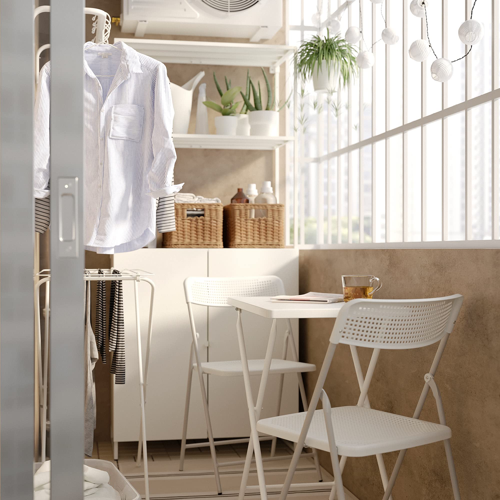 Ikea TORPAR Tisch, In/Outdoor, 70x42 cm, wei/klappbar : Amazon.de: Garten