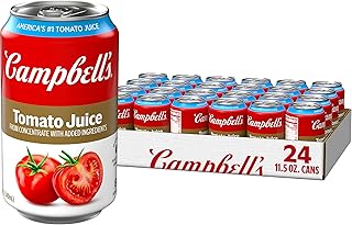 Campbell's 100% Tomato Juice, 11.5 fl oz Can (24 Pack)