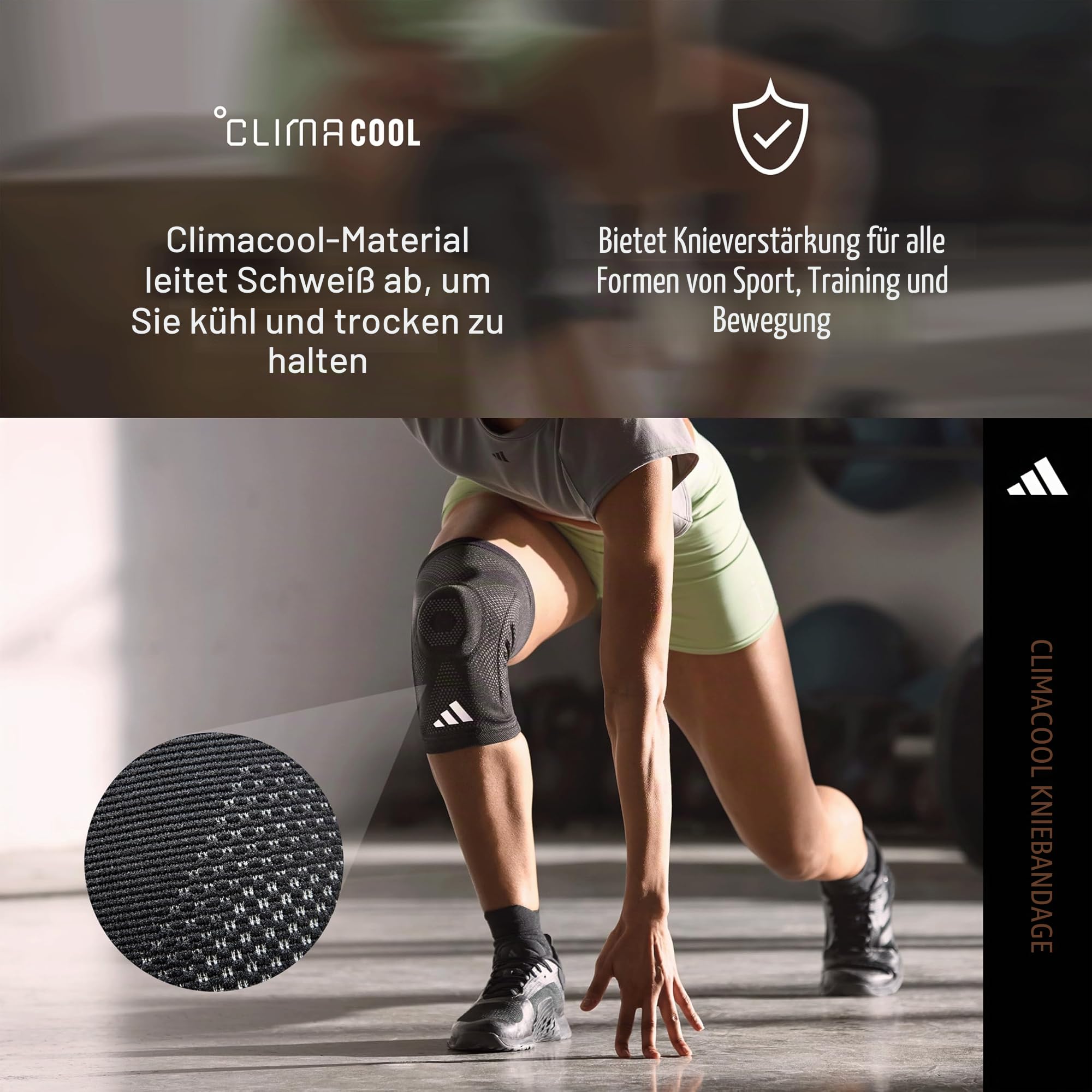 adidas Kniebandage mit Patellaring