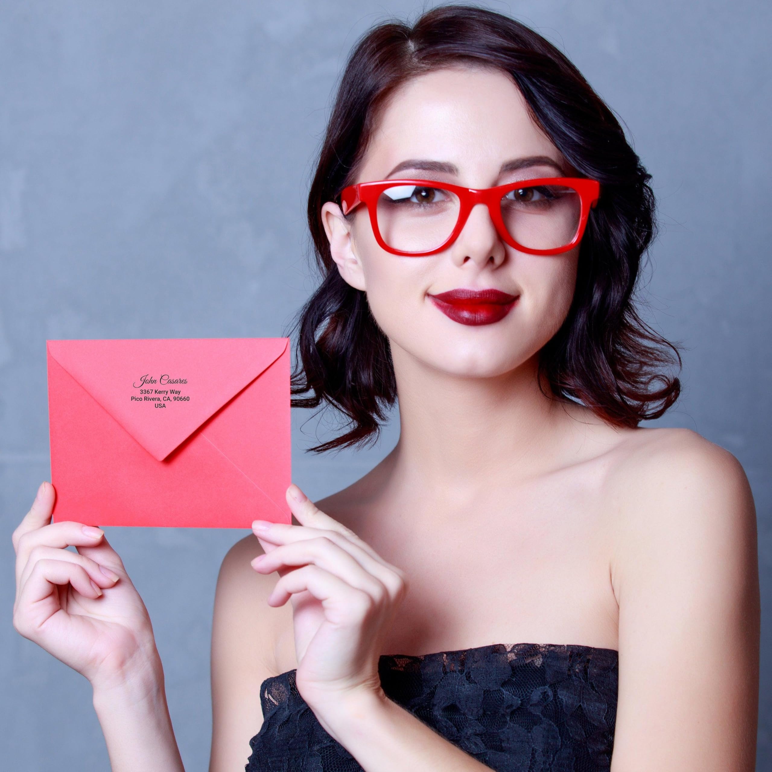 Etichette personalizzate per indirizzo di ritorno - etichette personalizzate per spedizioni postali 225/lucida trasparente