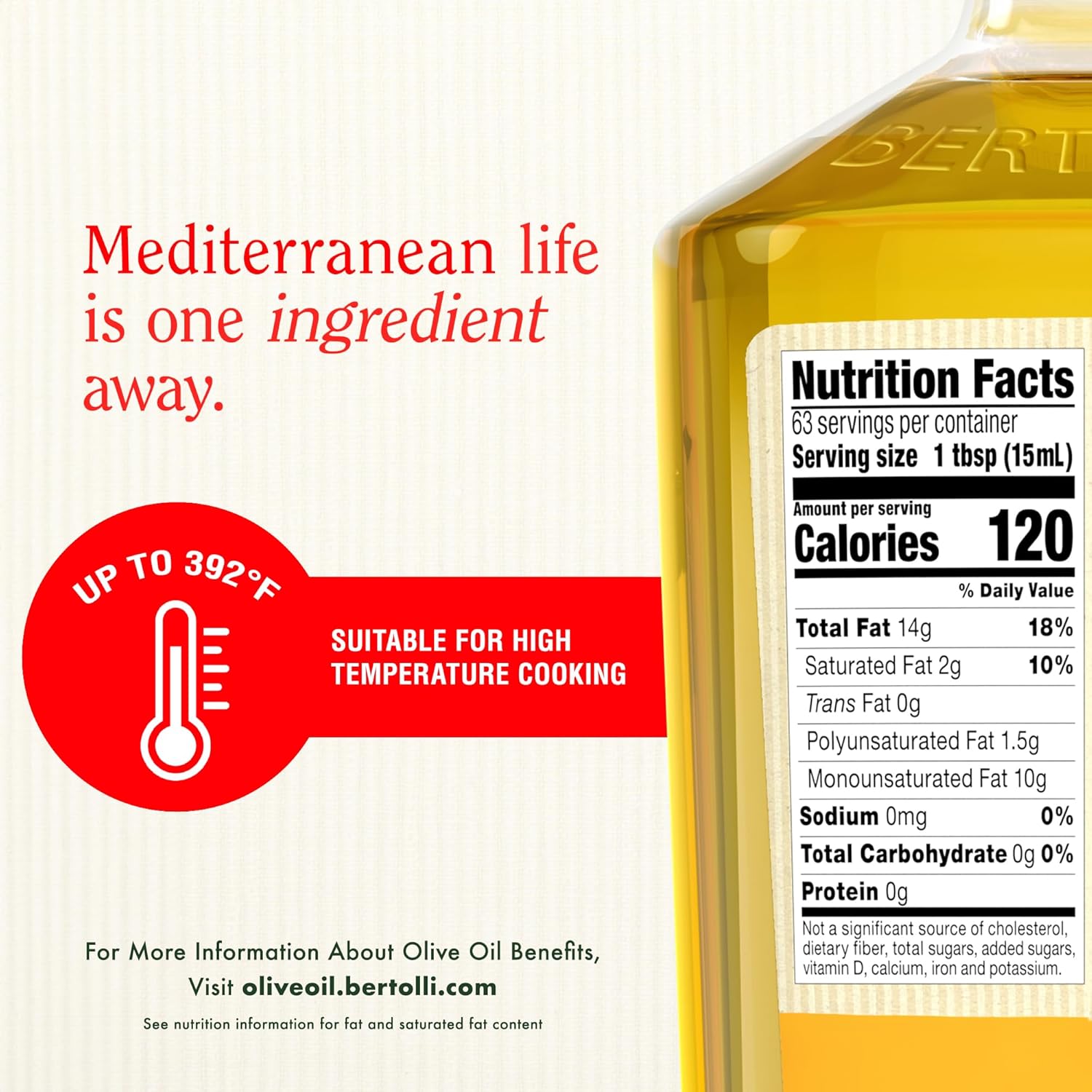 Bertolli Cooking Olive Oil, 32 fl oz (Pack of 2)