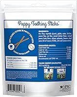 Vista 2 de N-Bone Palitos de dentición para cachorros, sabor a mantequilla de maní, bolsa de 3.74 onzas