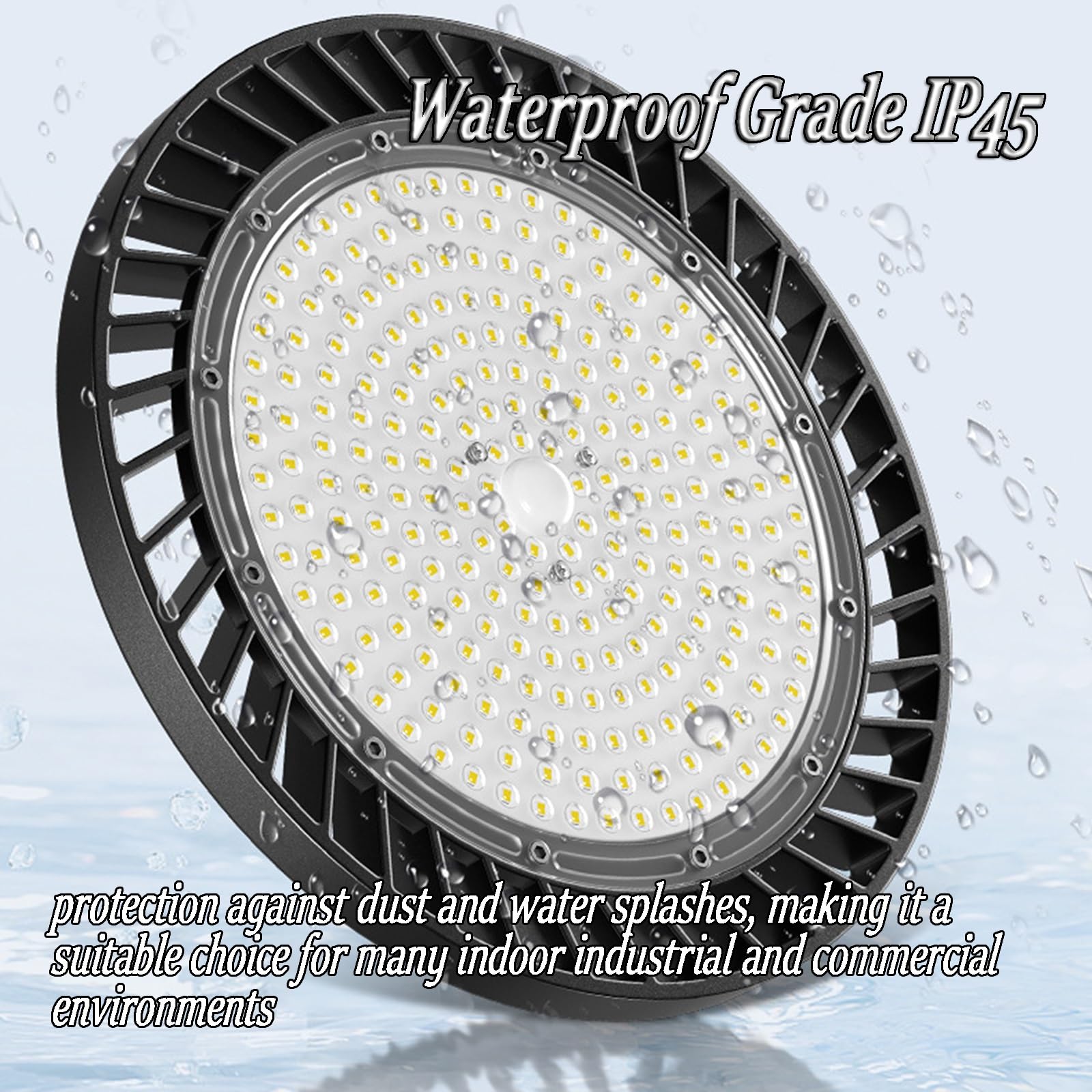 10 Pack LED High Bay Lights 100W 200W 300W 36000LM 6000K UFO High Bay Led Shop Lights AC100-277V — view 6