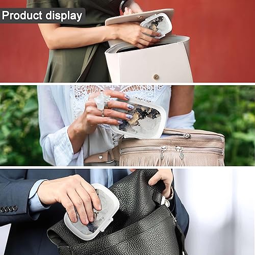 Miniatura 7 de Weaninyiu Pastillero de viaje con 8 compartimentos, portátil, pastillero diario para guardar vitaminas, suplementos, aceite de pescado, 1 paquete