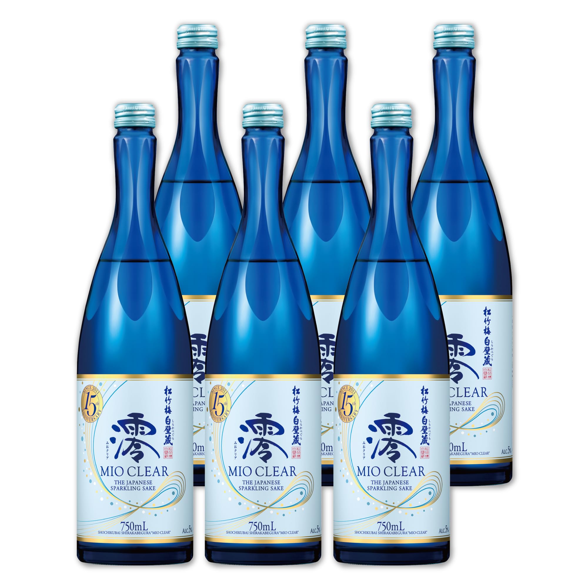 Amazon.co.jp: 松竹梅 白壁蔵 澪 CLEAR スパークリング 清酒 【りんご