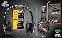 Vista 4 de EKIDS - Auriculares Bluetooth Jurassic World para niños, auriculares inalámbricos para SCHOO