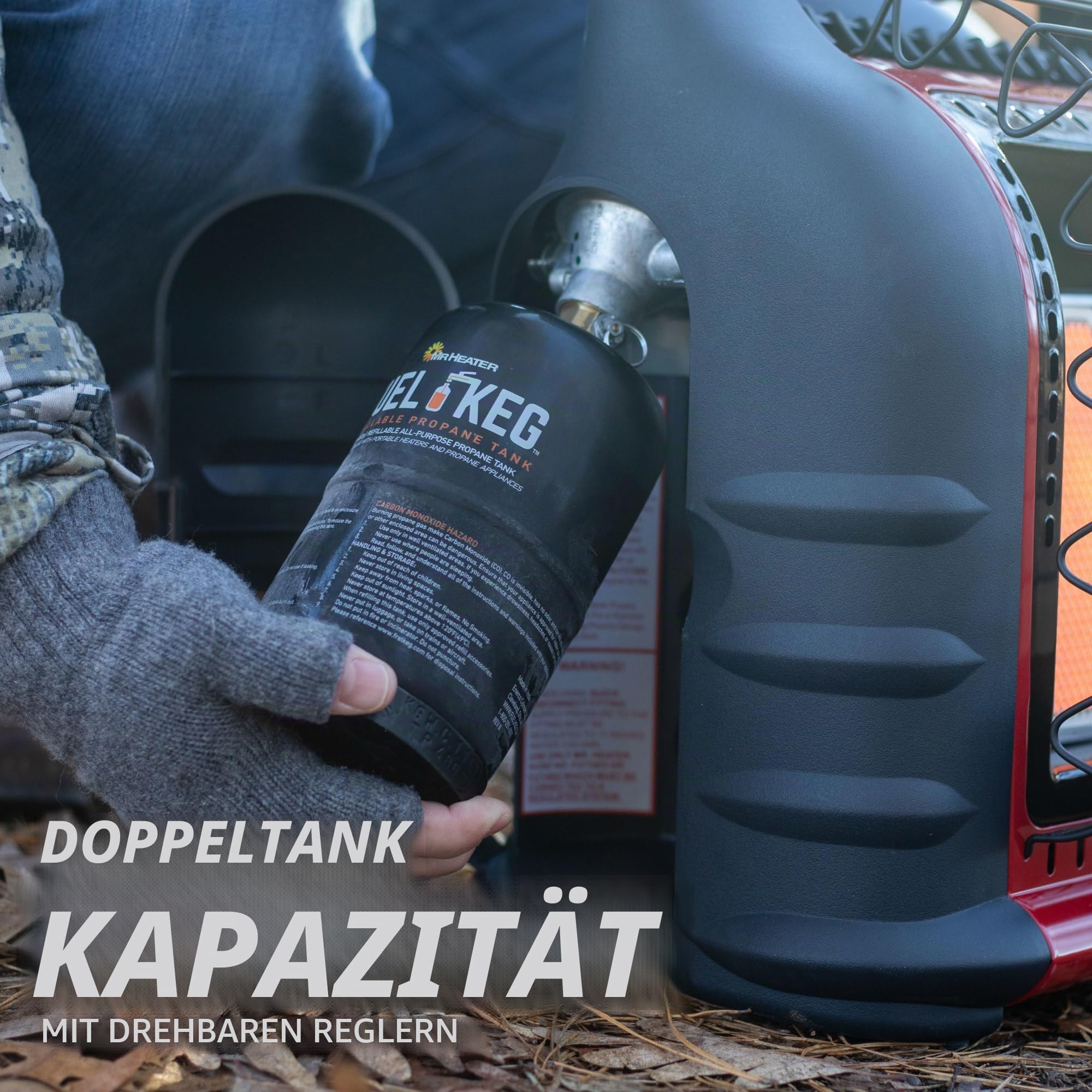 Sizet Corporation MH18B Portable Propane Heater, Red