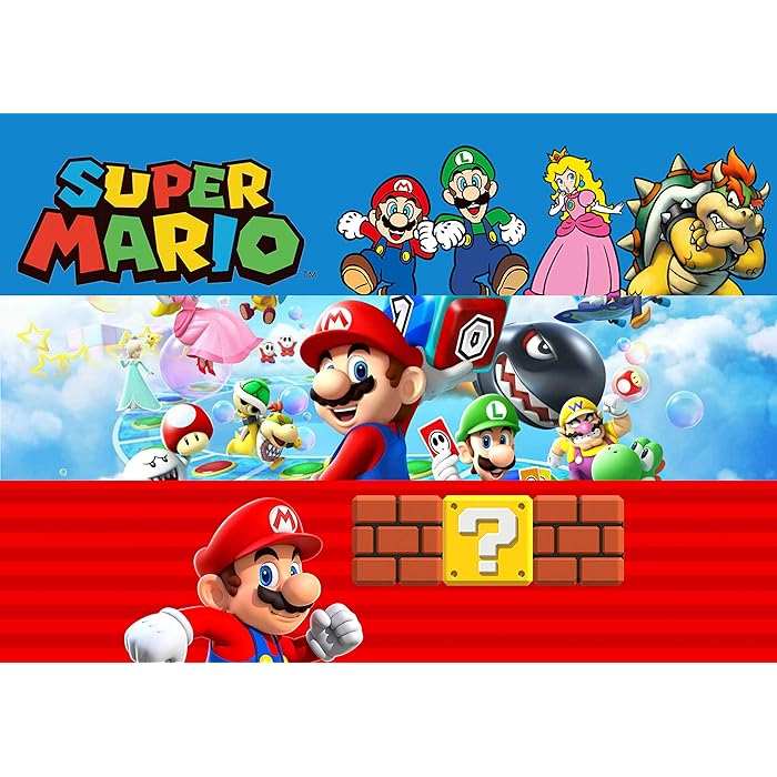 Buy 'Happy Choices Super Mario Topper Cake Strips Edible Cake Topper