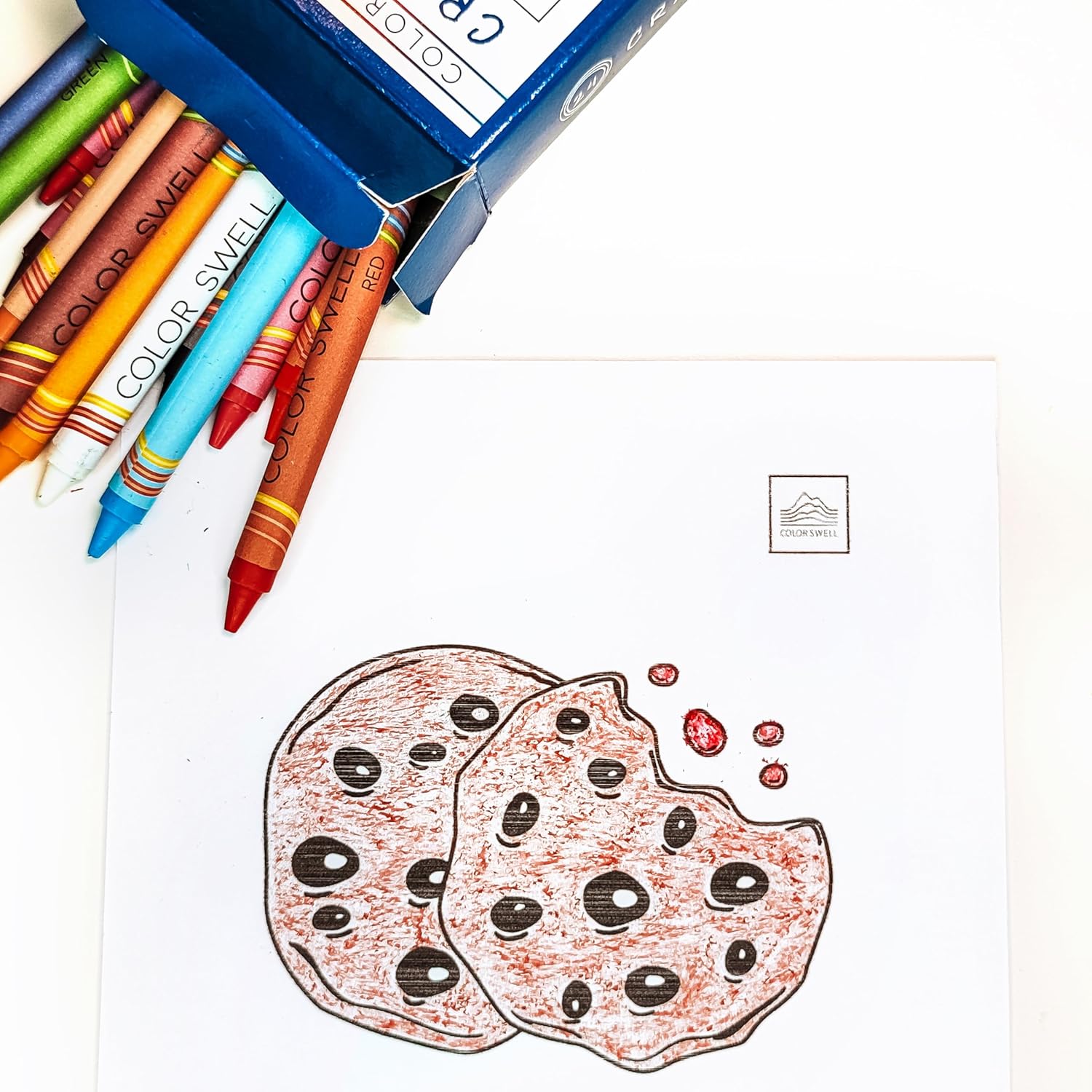 Color Swell Bulk Crayons Pack 10 Boxes of 24 Vibrant Colors and 10 Recycled Pencils - Kids School & Group Art Supplies