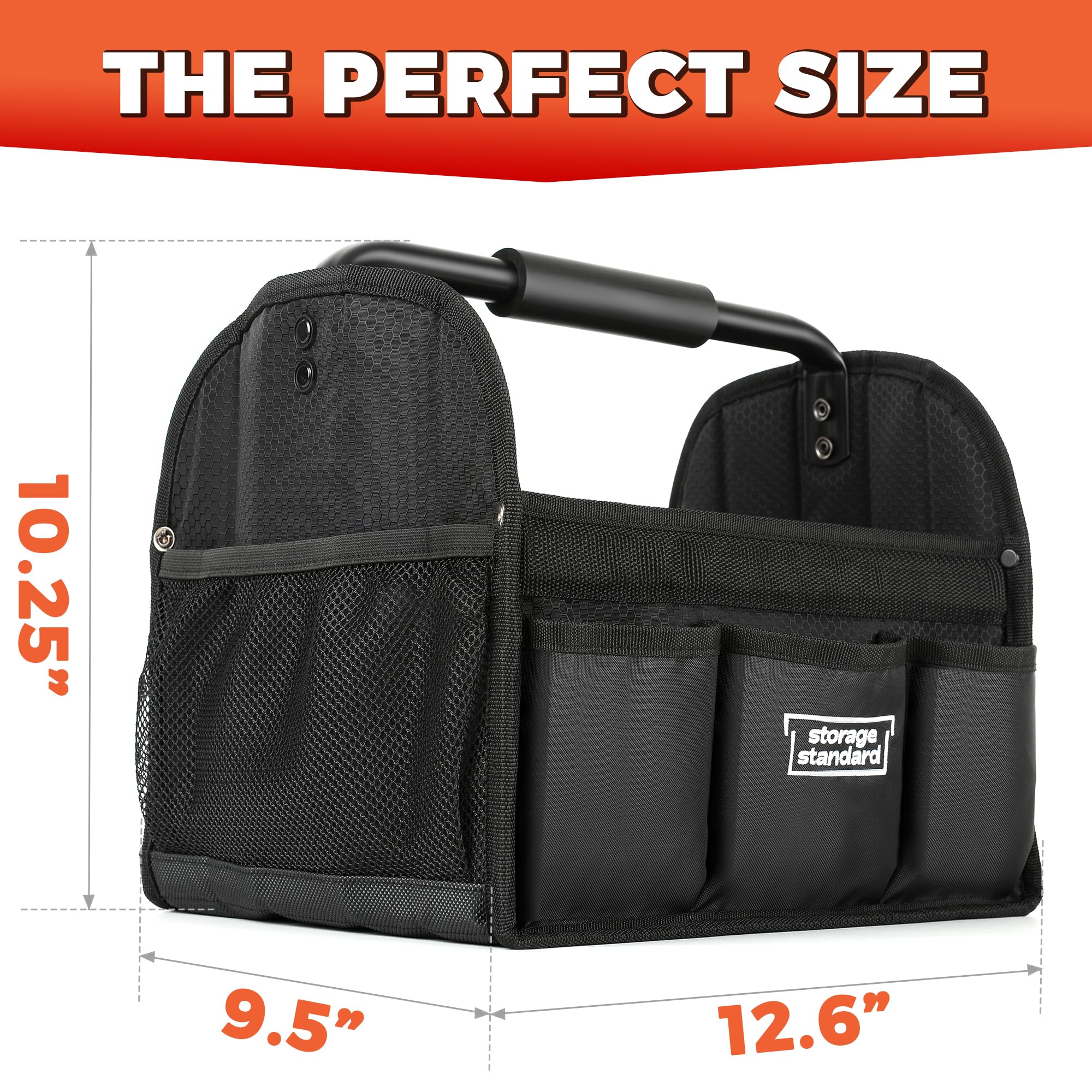 Detailing Caddy Organizer with Handle - Storage Cars Cleaning Caddy for Supplies Tools Home Improvement - Heavy Duty — view 5