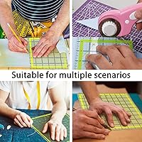 Vista 7 de UOOU Paquete de 4 reglas de acolchado, regla de acolchado (4.5 x 4.5 pulgadas, 6 x 6 pulgadas, 9.5 x 9.5 pulgadas, 12.5 x 12.5 pulgadas), regla