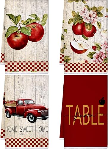 Miniatura 9 de Bencailor Toallas de cocina con estampado de frutas, toallas de mano absorbentes para verano, primavera, cocina, baño, decoración del hogar, 15.75 x