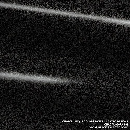 ORACAL 970RA-905 - Película de vinilo para coche, color negro brillante, 3 x 5 pulgadas (tamaño de muestra)