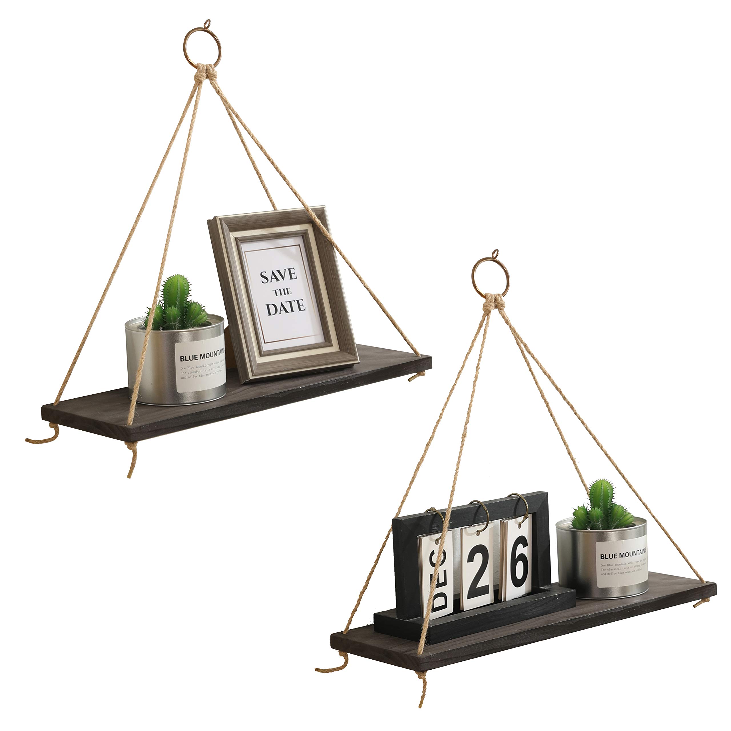 Black Hanging Shelves Decor For You