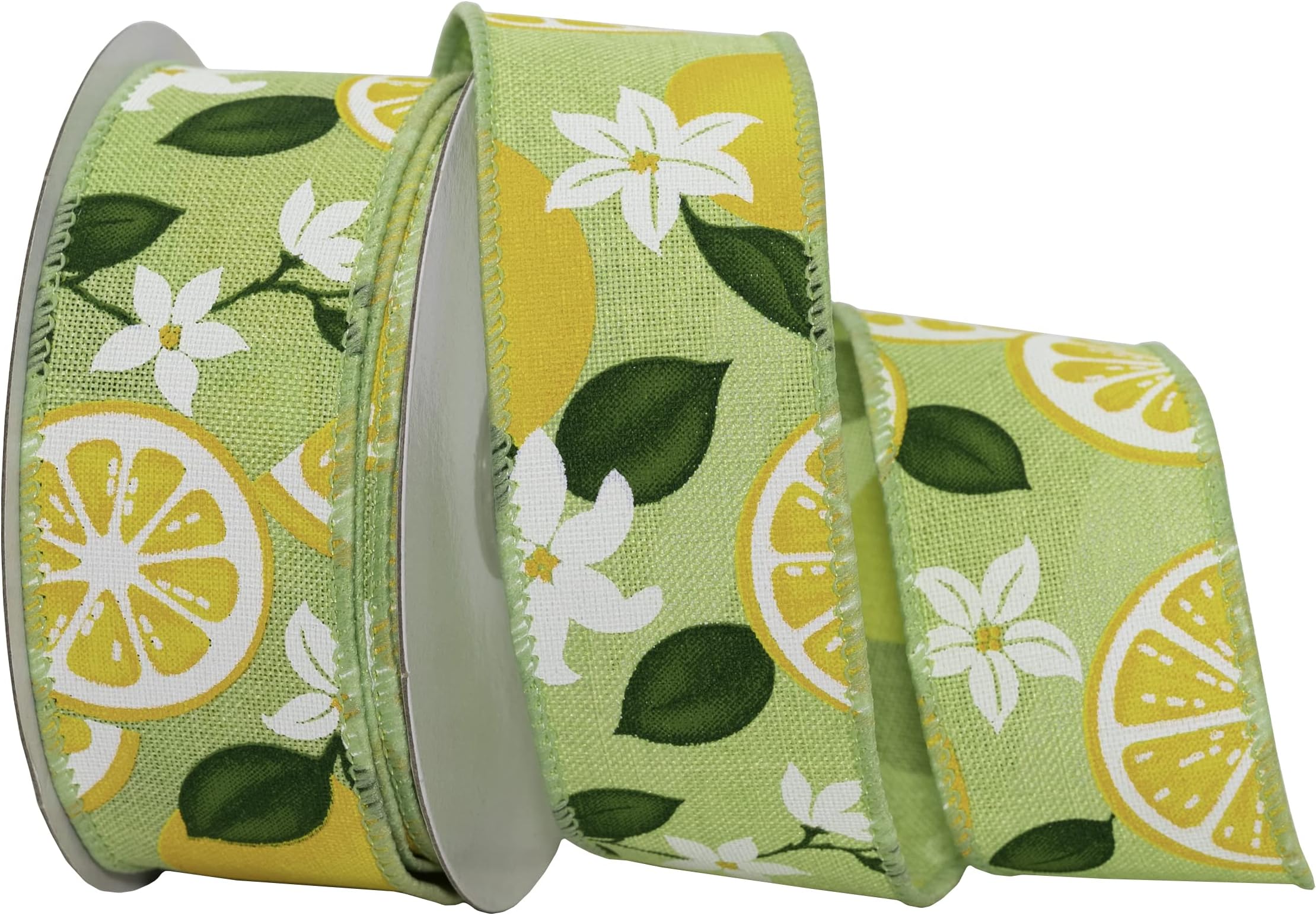 Morex RibbonLemons & Blooms Ribbon, Lime
