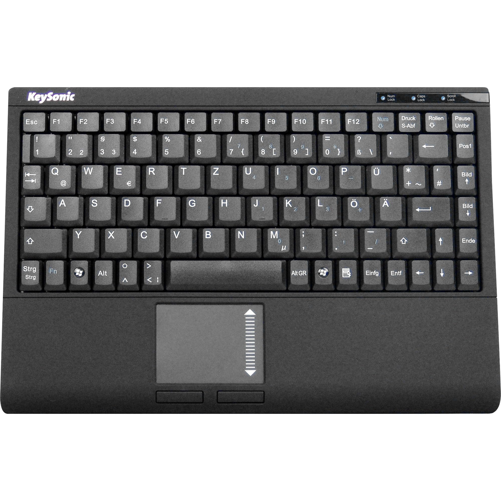 Keysonic KB-ACK-540U+ Mini USB Keyboard (German Layout)