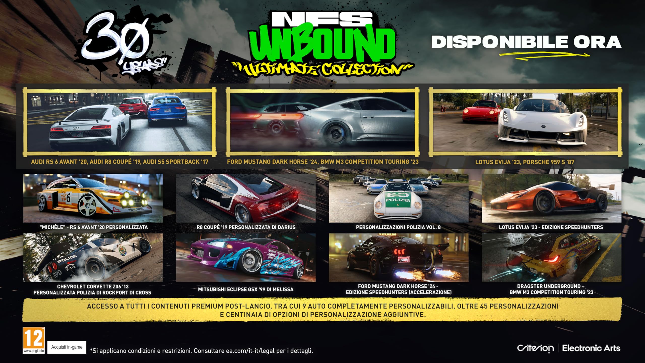 Need for Speed Unbound Ultimate Collection Standard | Codice EA App per PC