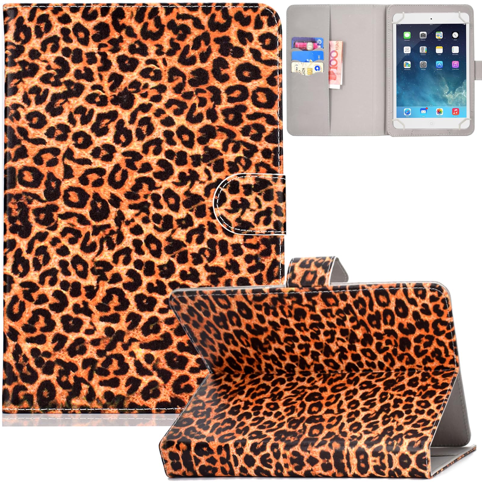 ipad Mini Case,Flip Magnetic Cover Case Flower Pattern PU Leather [Card Slot/Stand Function] ipad Mini 1 2 3 Smart Case Fashion Case for ipad Mini 1 2 3 (Touch)-image-44
