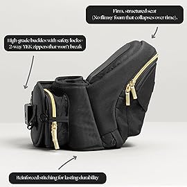Tushbaby The Original Premium Quality Hip Seat Carrier - Safety-Certified Baby & Toddler Carrier with Secure Safety Buckles, Storage Pockets & Nursing Pillow