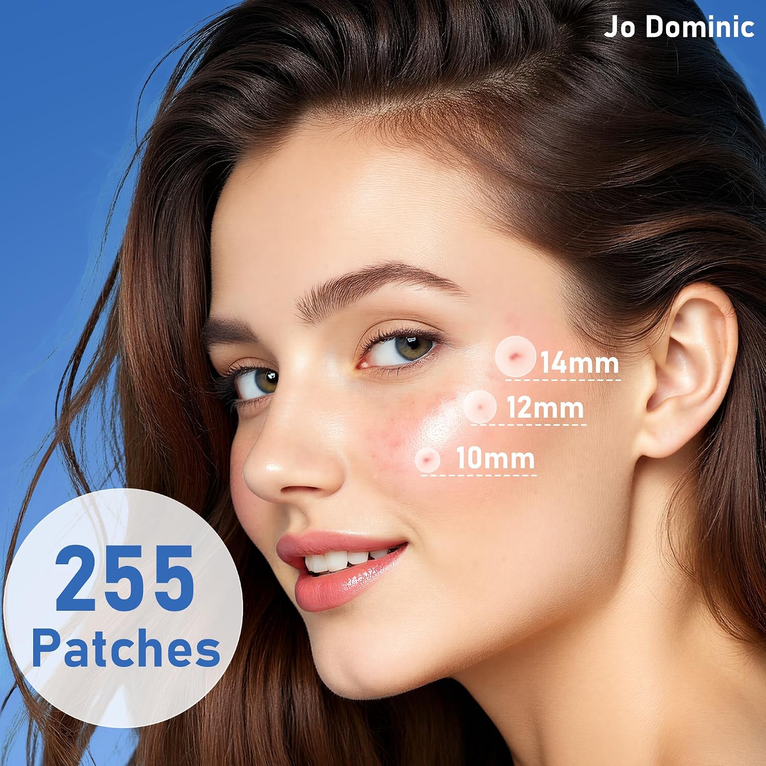 Invisible Pimple Patches for Face,Day and Night 4 Sizes 255 Counts Thin & Thick Hydrocolloid Acne Patches for Face and Skin, Zits Absorbing Patch, Covering Zits and Blemishes, Spot Stickers image 3