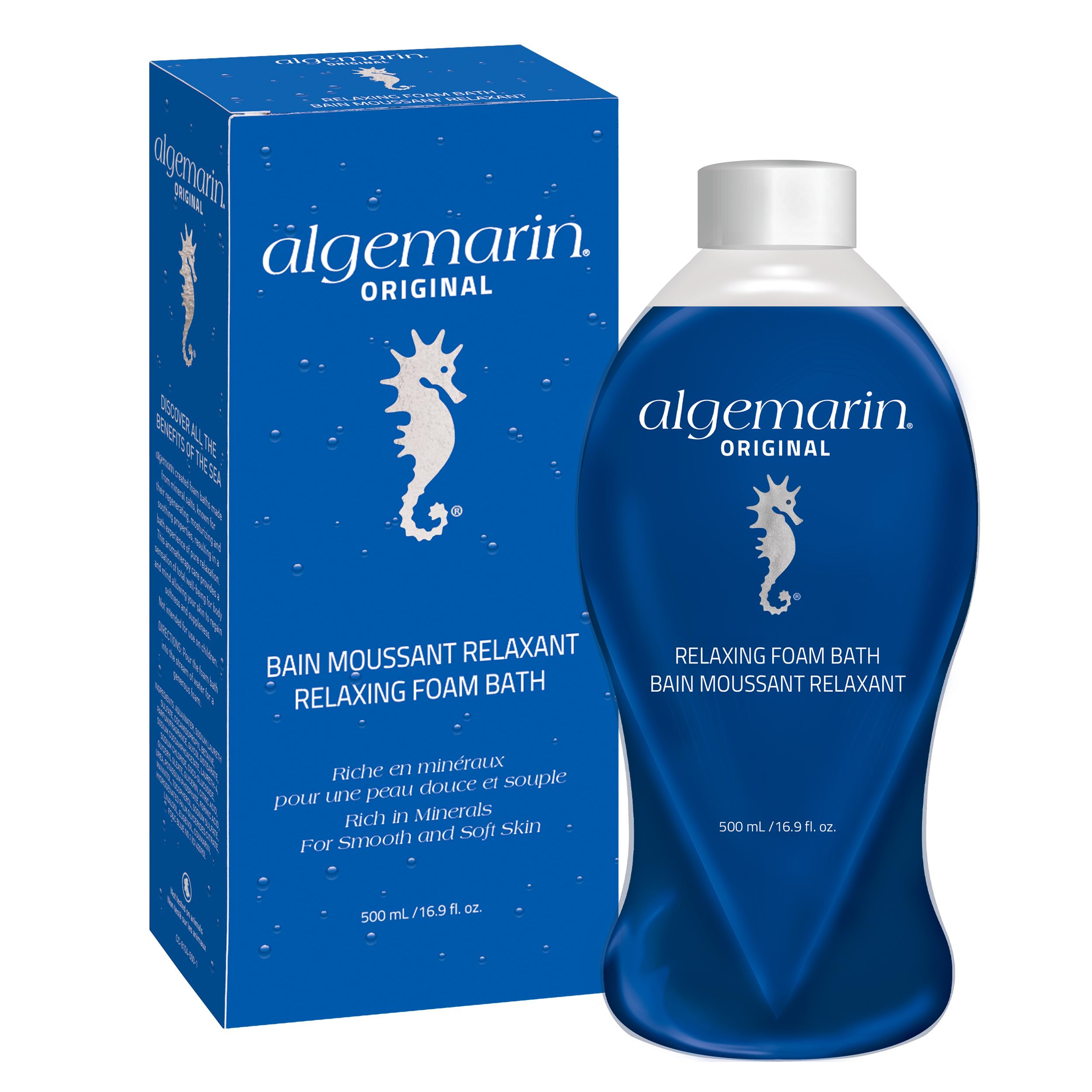 AlgemarinOriginal Scent Foam Bath – European Sea Aromatherapy (1-Pack, 500 ml)