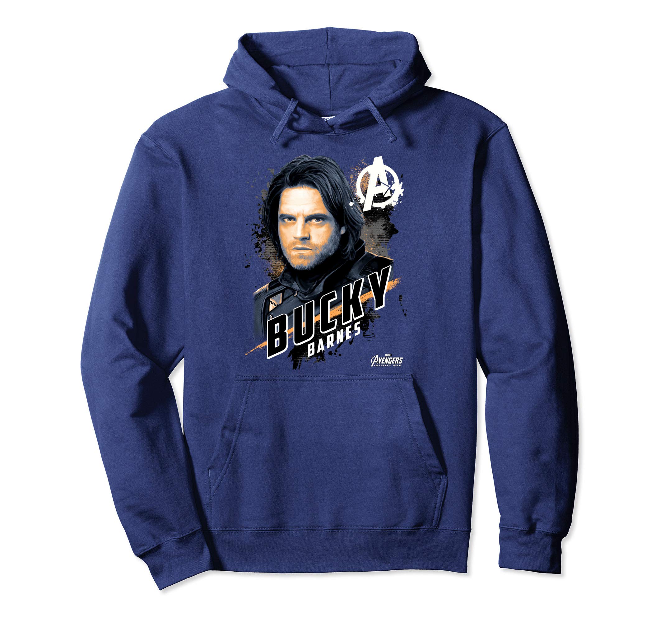 MarvelAvengers Infinity War Bucky Barnes Graphic Hoodie Pullover Hoodie