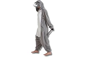 Adorable Polar Fleece Adult Rhino Costume - Cozy Onesie for Halloween and Fun