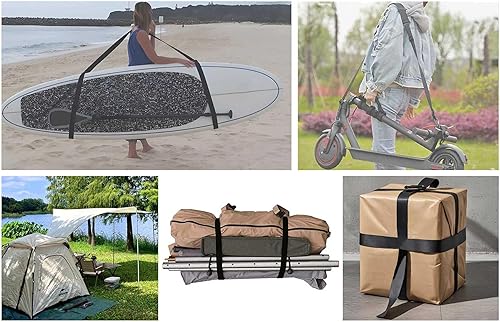 Miniatura 4 de Correas móviles de hombro con correas de amarre de carga - Mueve, levanta, transporta, pestañas y asegura objetos pesados, muebles,