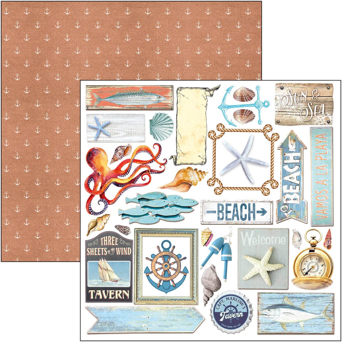 Ciao Bella Fussy Cut Pad - 24 Sheets, 6x6 inches, 190gsm, Multicolored - Image 4