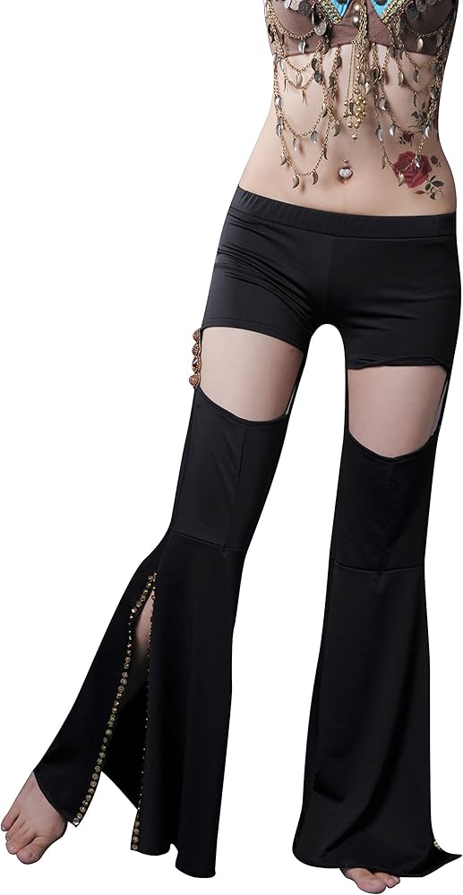 アメリカブランドベリーダンスフレアパンツSストレッチ黒