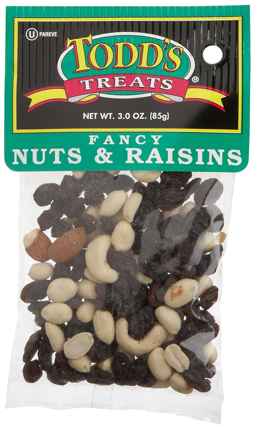 Todd's Incorporated Fancy Nuts & Raisins, 3Ounce Bags