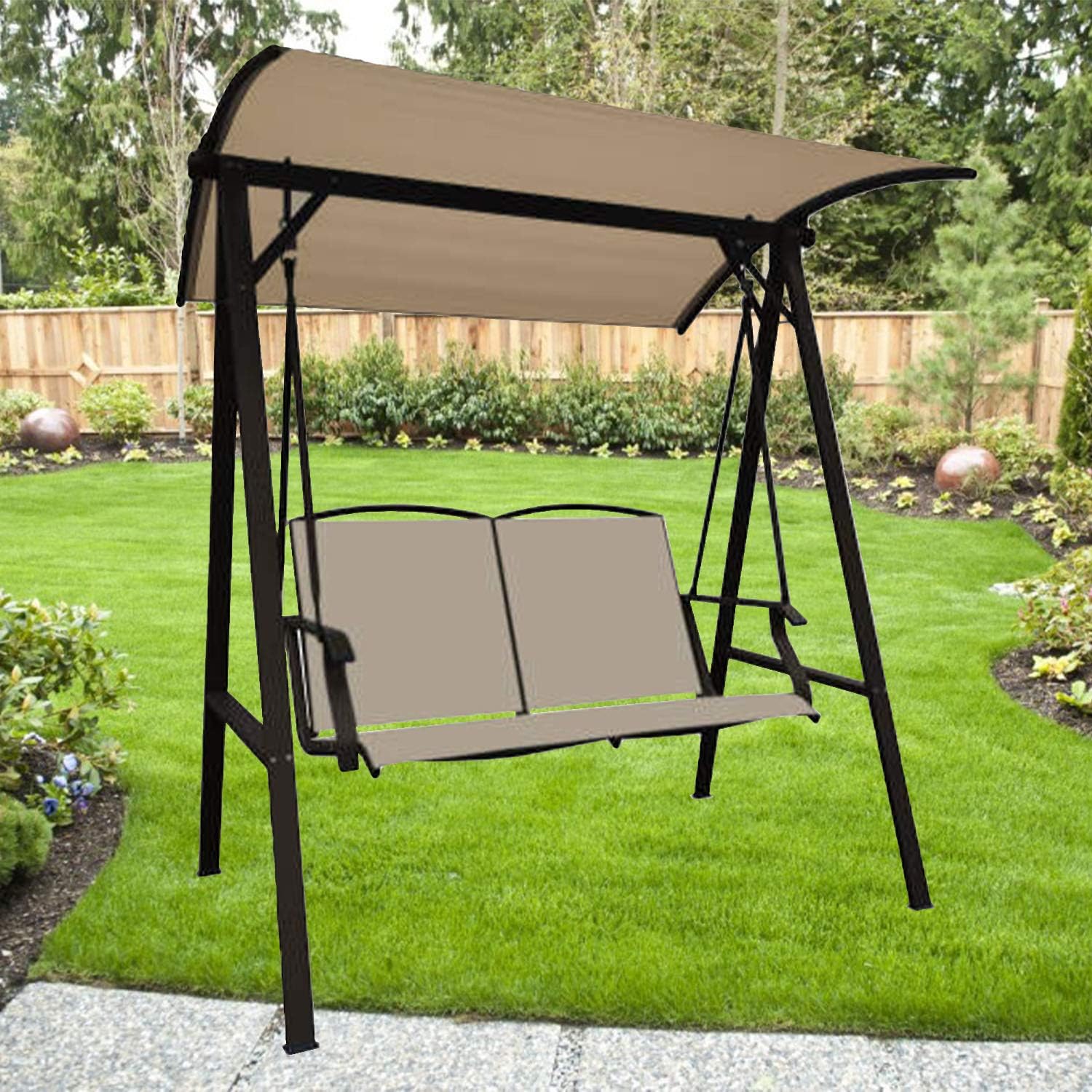 Porch Swings Garden Winds Three Person Porch Swing Replacement Canopy